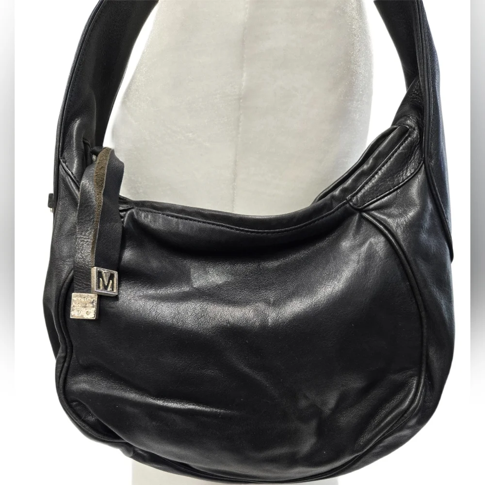 Michael Kors Black Leather Hobo Shoulder Bag - Picture 3 of 7
